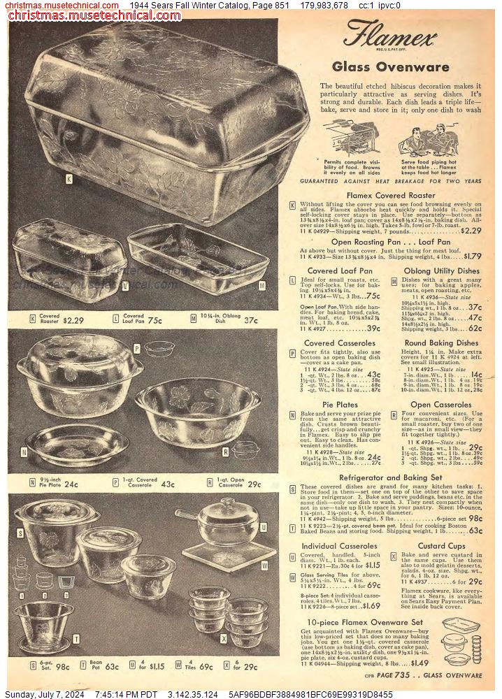 1944 Sears Fall Winter Catalog, Page 851