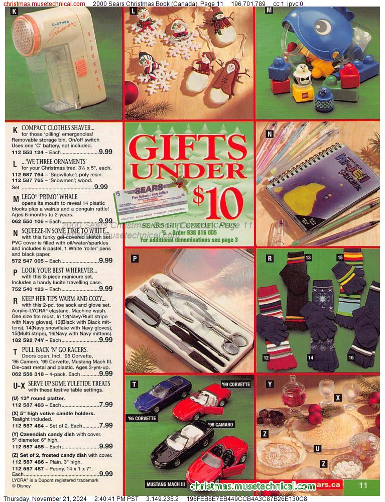 2000 Sears Christmas Book (Canada), Page 11