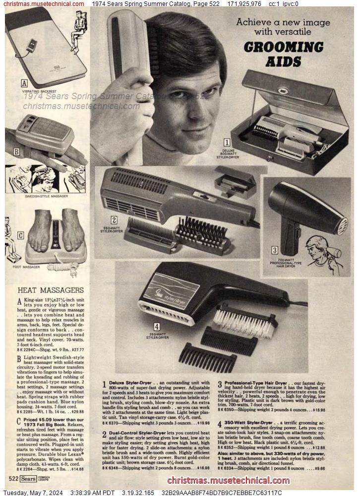 1974 Sears Spring Summer Catalog, Page 522