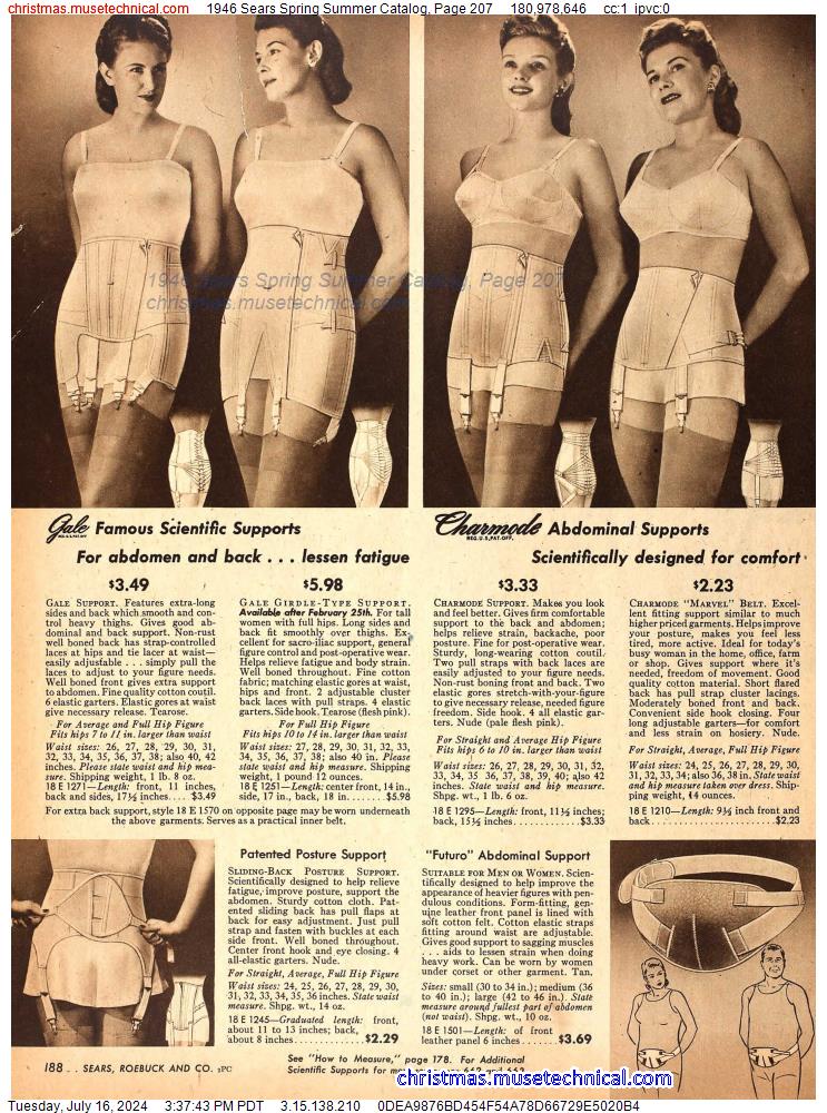 1946 Sears Spring Summer Catalog, Page 207