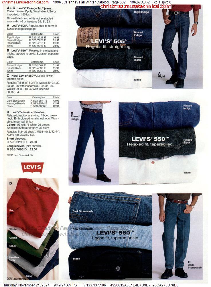 1996 JCPenney Fall Winter Catalog, Page 502