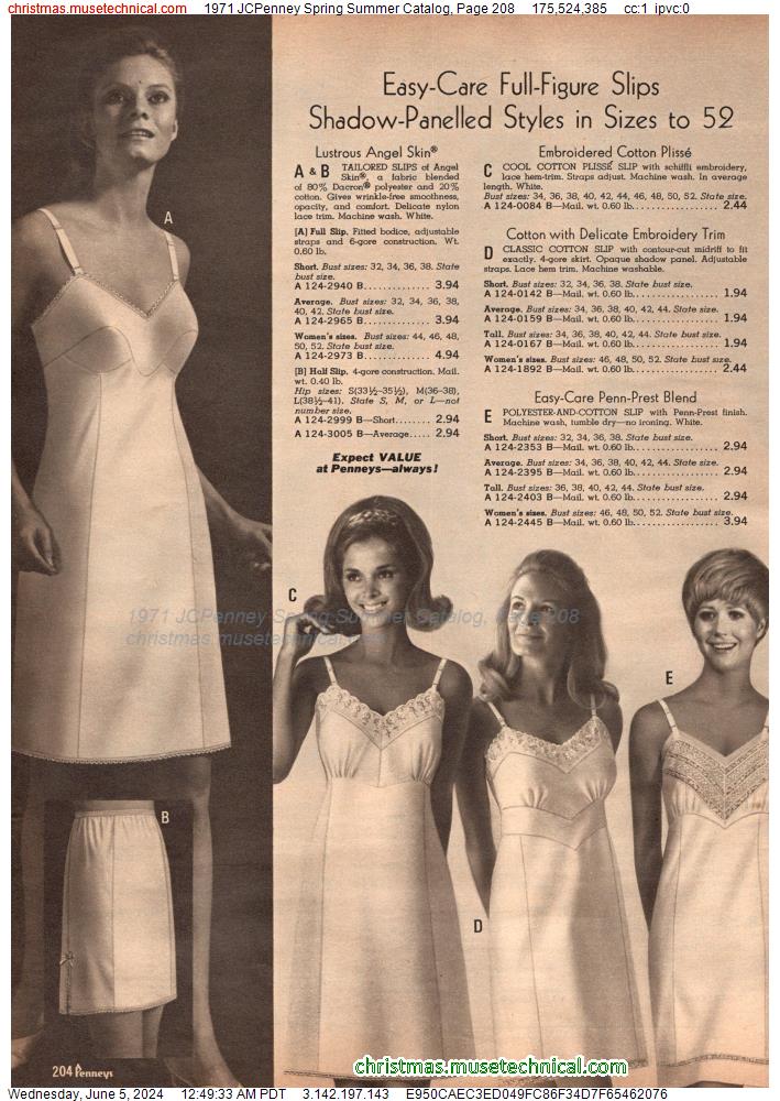 1971 JCPenney Spring Summer Catalog, Page 208