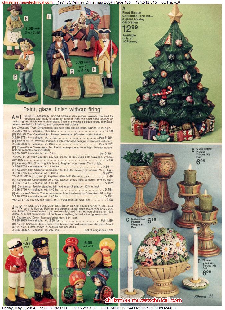 1974 JCPenney Christmas Book, Page 185