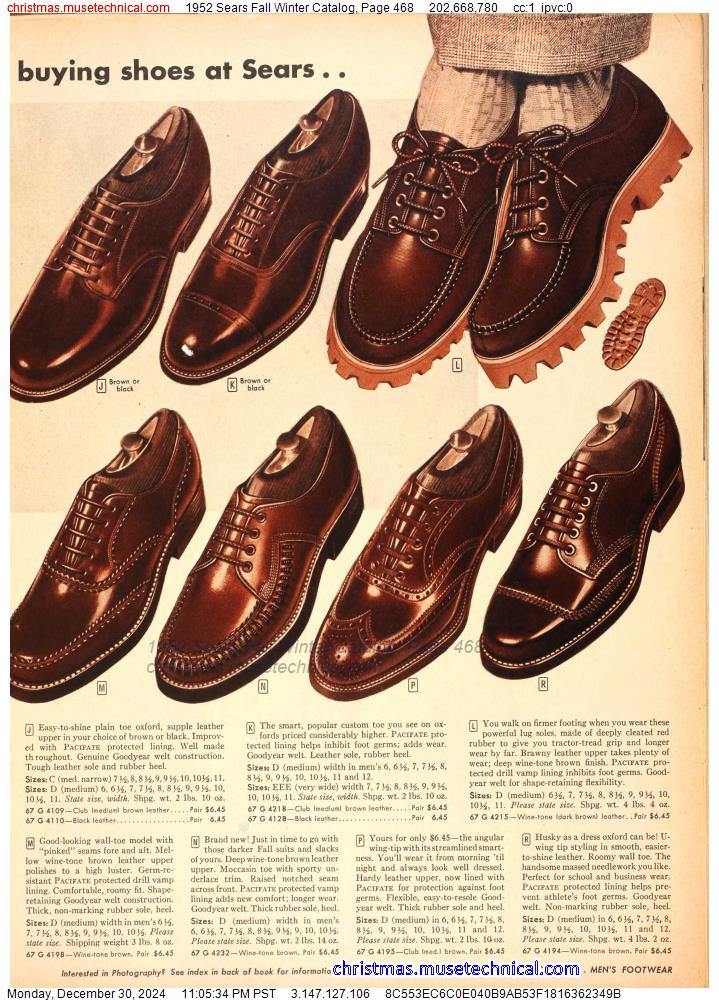 1952 Sears Fall Winter Catalog, Page 468