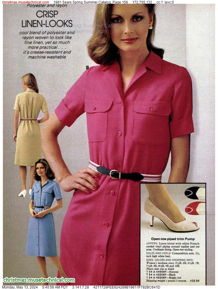 1981 Sears Spring Summer Catalog, Page 156