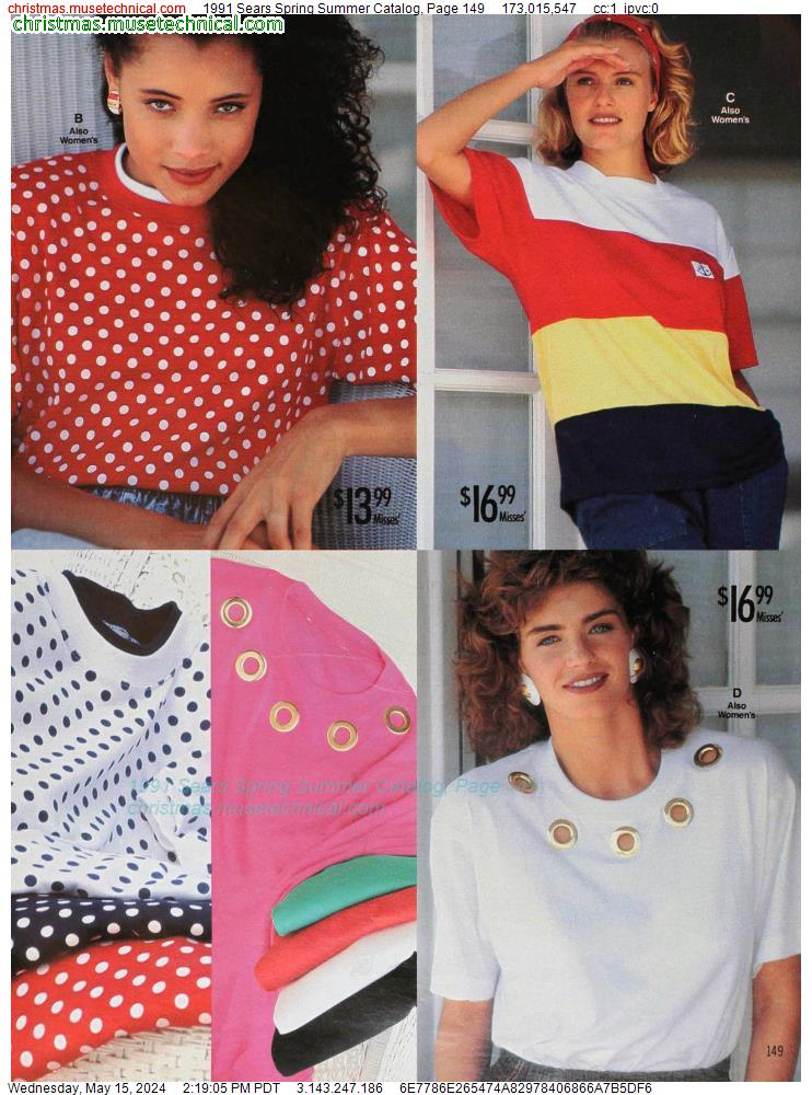 1991 Sears Spring Summer Catalog, Page 149 - Catalogs & Wishbooks