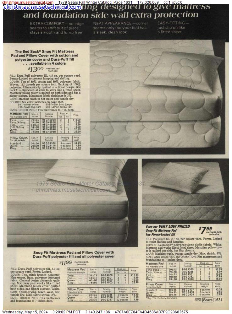 1979 Sears Fall Winter Catalog, Page 1631