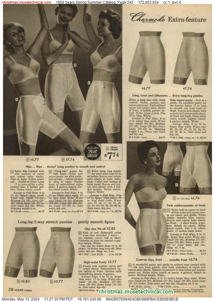 1959 Sears Spring Summer Catalog, Page 242