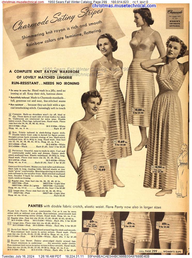 1950 Sears Fall Winter Catalog, Page 299