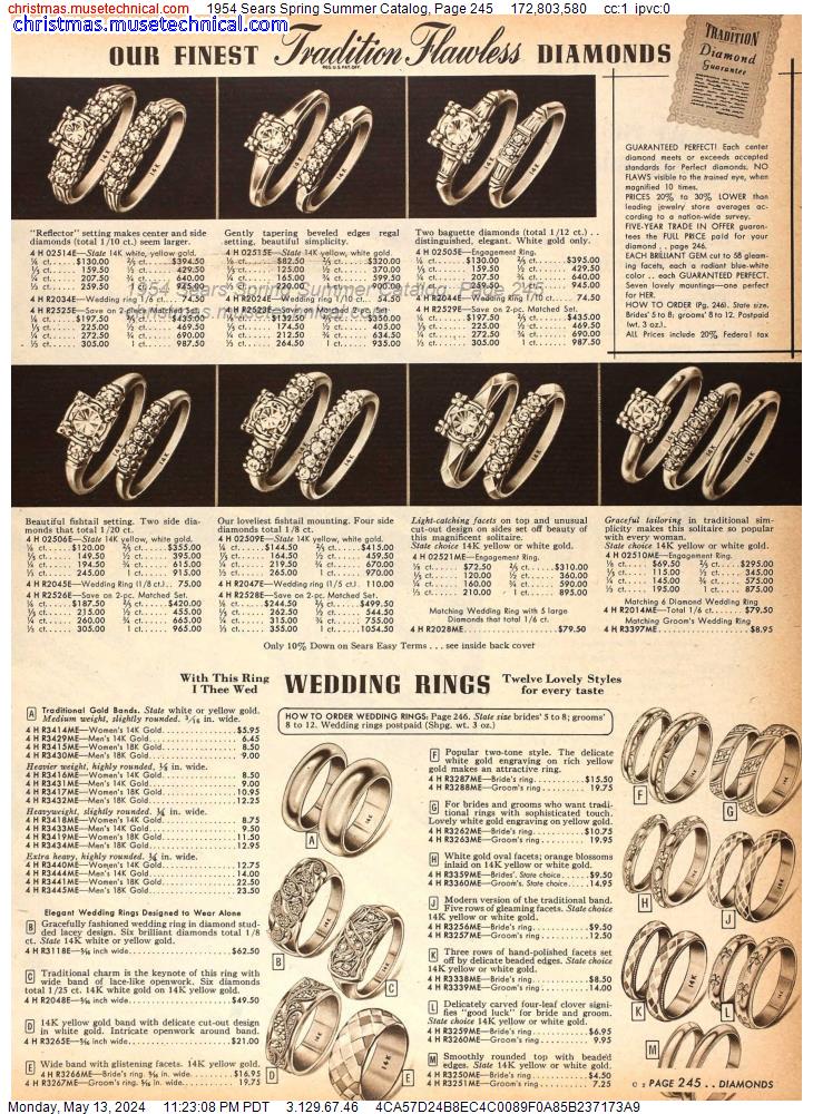 1954 Sears Spring Summer Catalog, Page 245