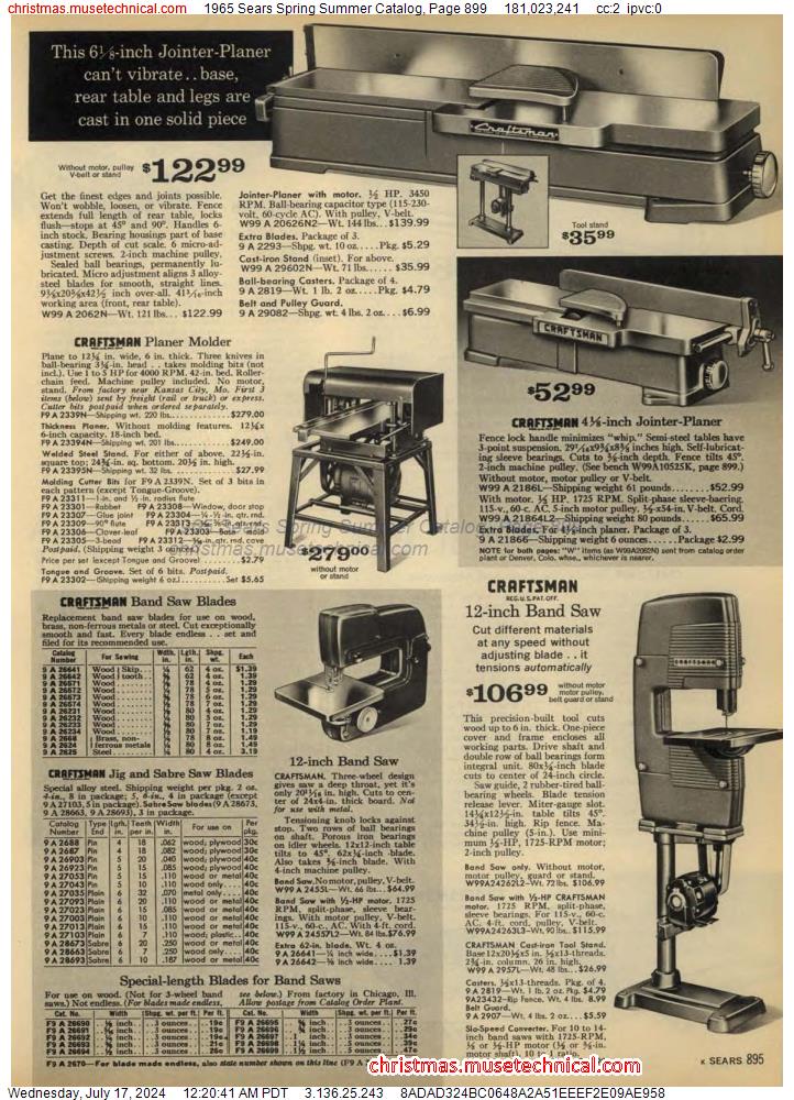1965 Sears Spring Summer Catalog, Page 899