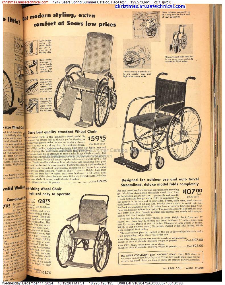 1947 Sears Spring Summer Catalog, Page 627