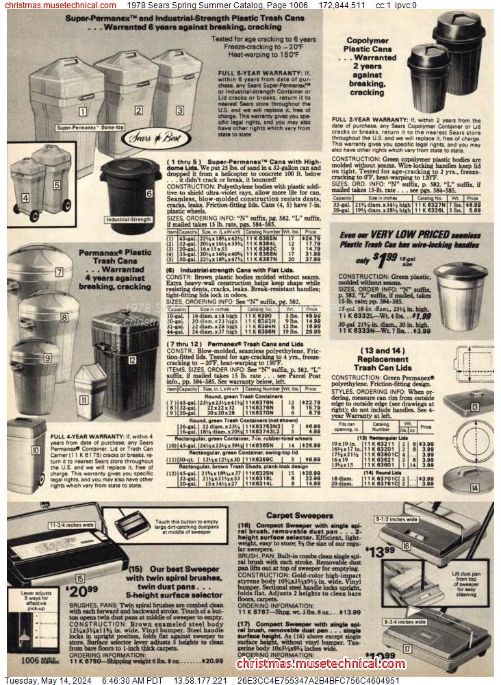 1978 Sears Spring Summer Catalog, Page 1006