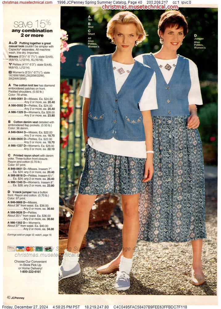 1996 JCPenney Spring Summer Catalog, Page 40