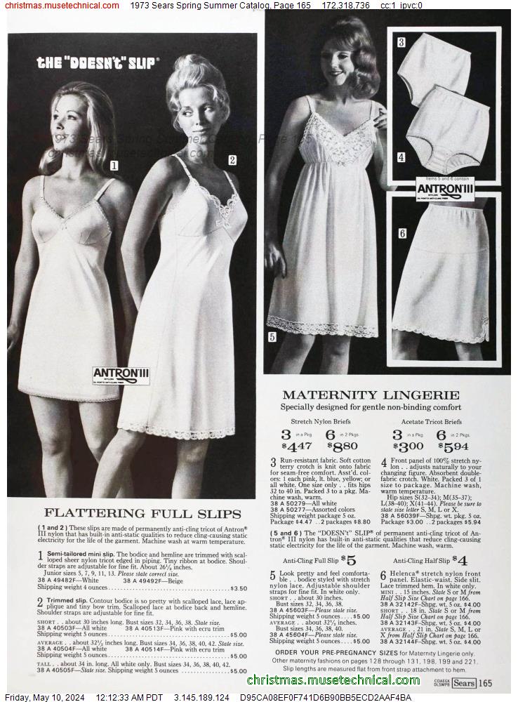 1973 Sears Spring Summer Catalog, Page 165