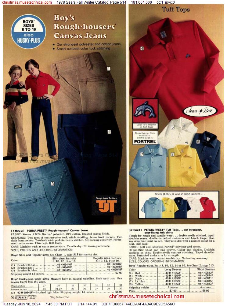 1978 Sears Fall Winter Catalog, Page 514