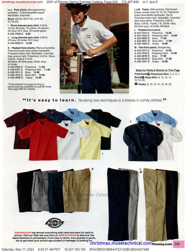 2001 JCPenney Spring Summer Catalog, Page 545