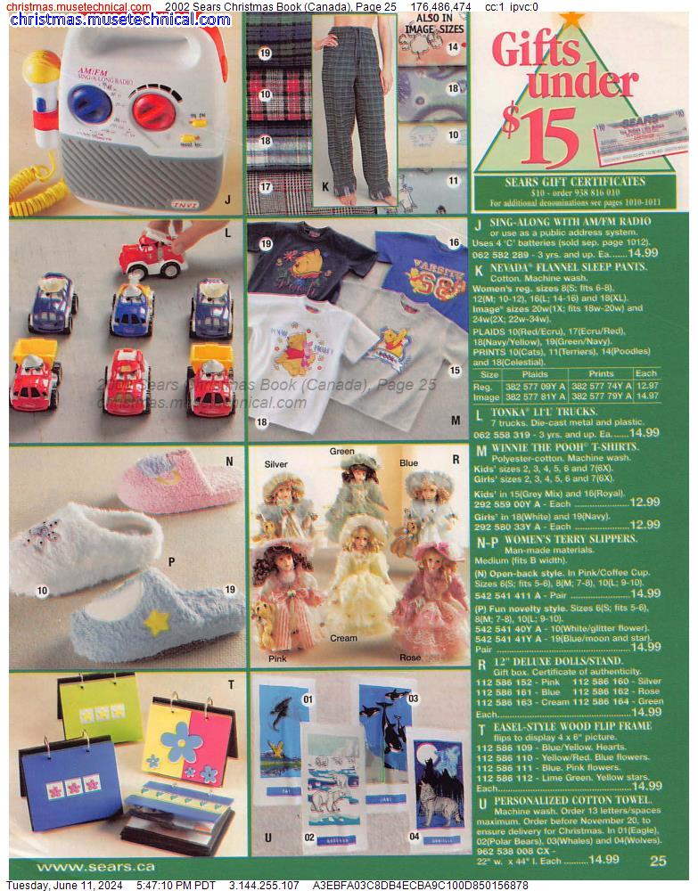 2002 Sears Christmas Book (Canada), Page 25