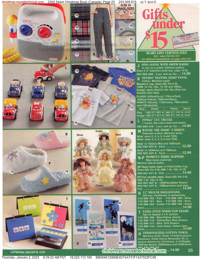 2002 Sears Christmas Book (Canada), Page 25