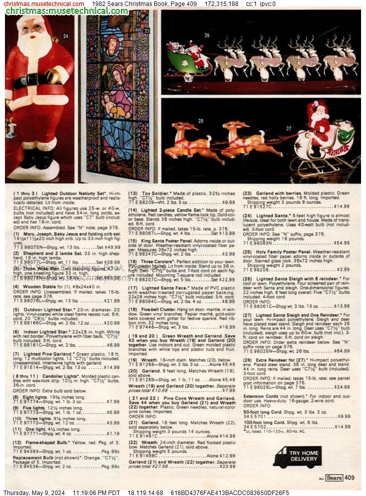 1982 Sears Christmas Book, Page 409