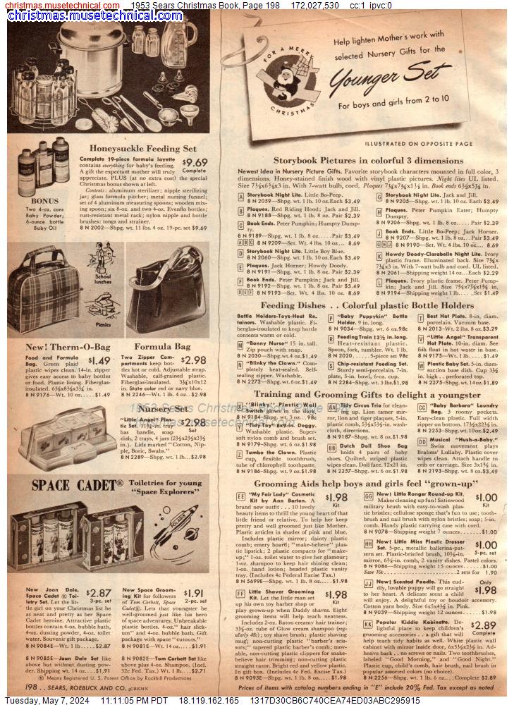 1953 Sears Christmas Book, Page 198