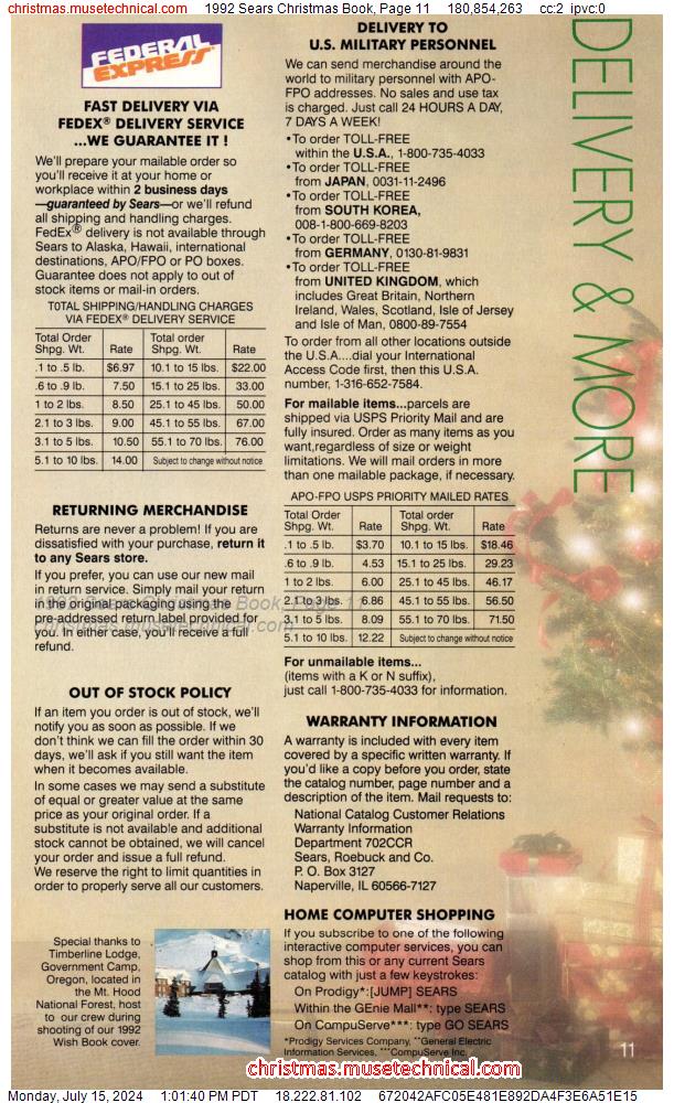 1992 Sears Christmas Book, Page 11
