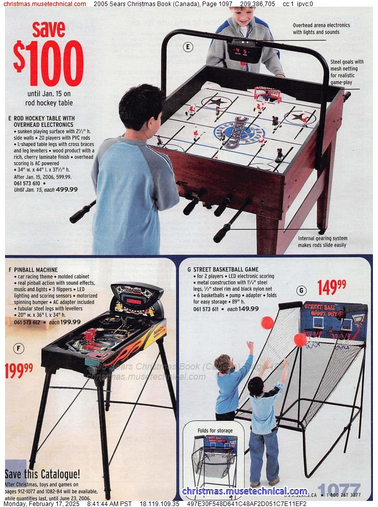 2005 Sears Christmas Book (Canada), Page 1097