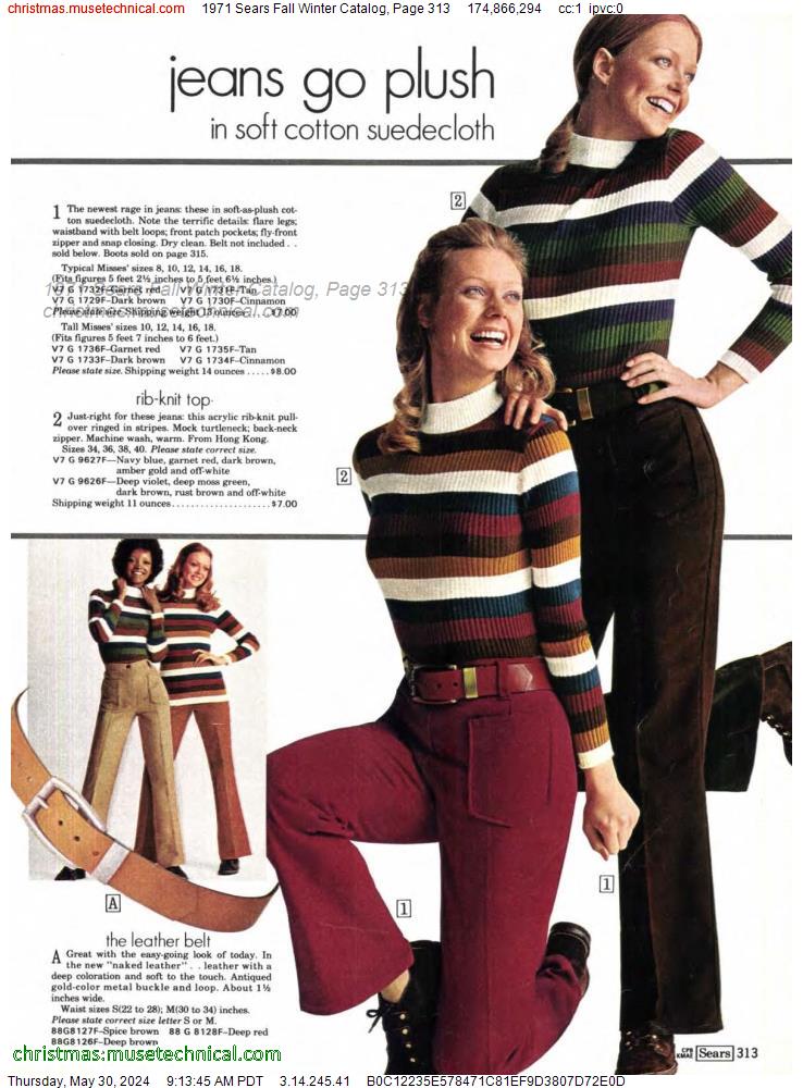1971 Sears Fall Winter Catalog, Page 313