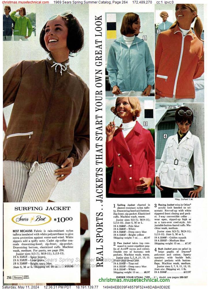1969 Sears Spring Summer Catalog, Page 264