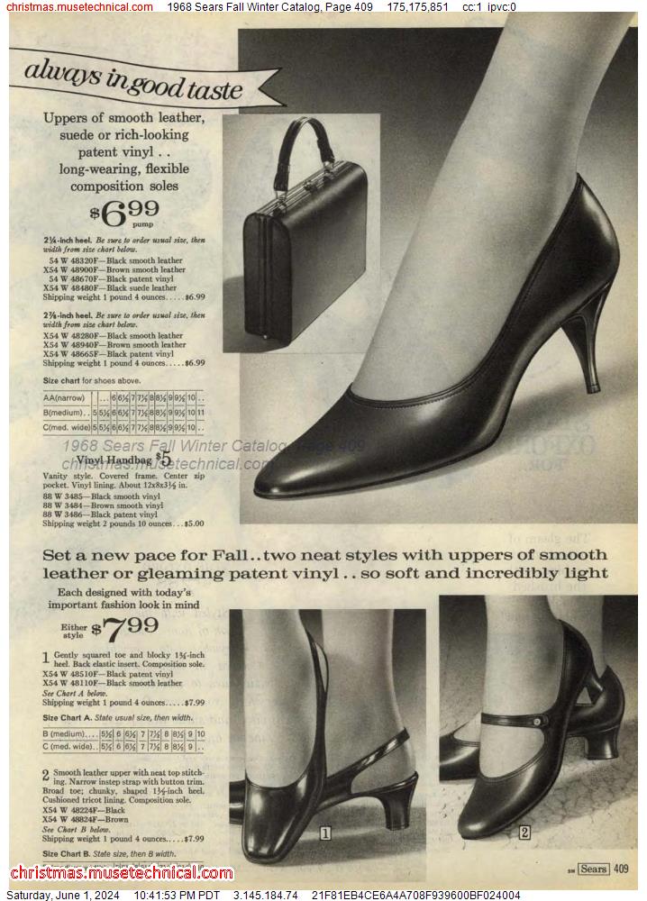 1968 Sears Fall Winter Catalog, Page 409