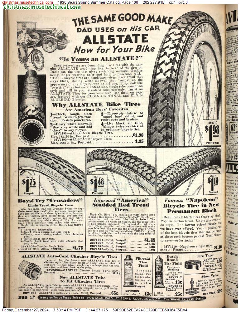 1930 Sears Spring Summer Catalog, Page 400