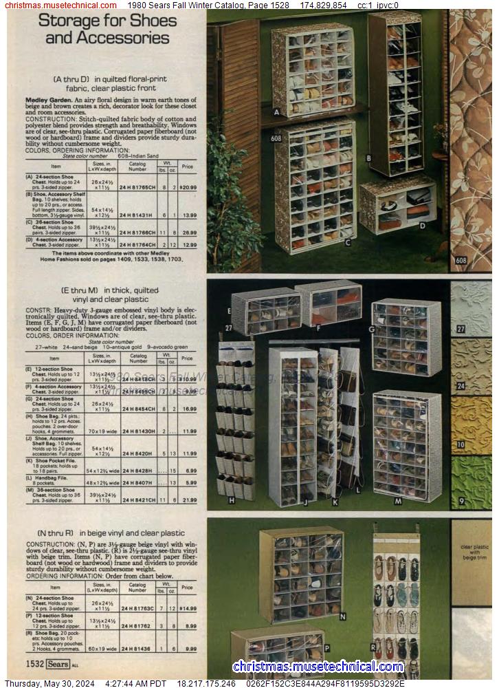 1980 Sears Fall Winter Catalog, Page 1528