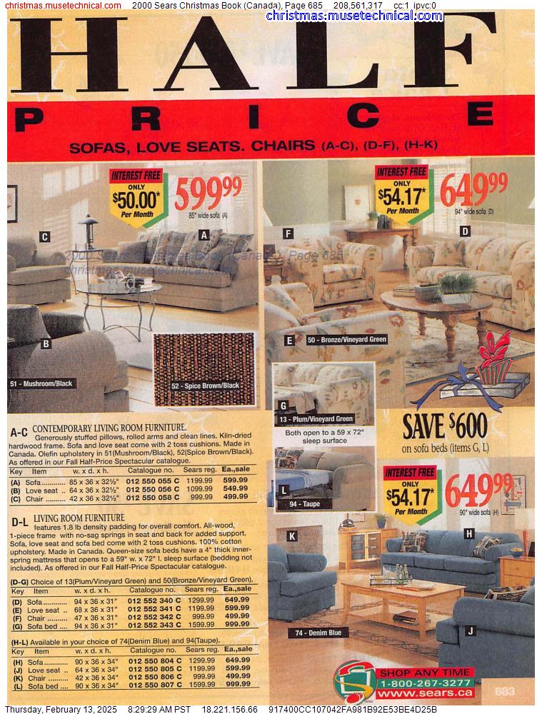 2000 Sears Christmas Book (Canada), Page 685