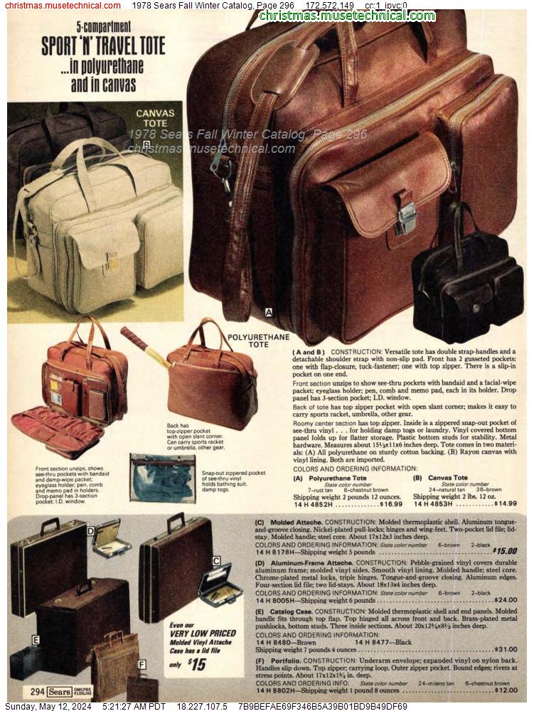 1978 Sears Fall Winter Catalog, Page 296