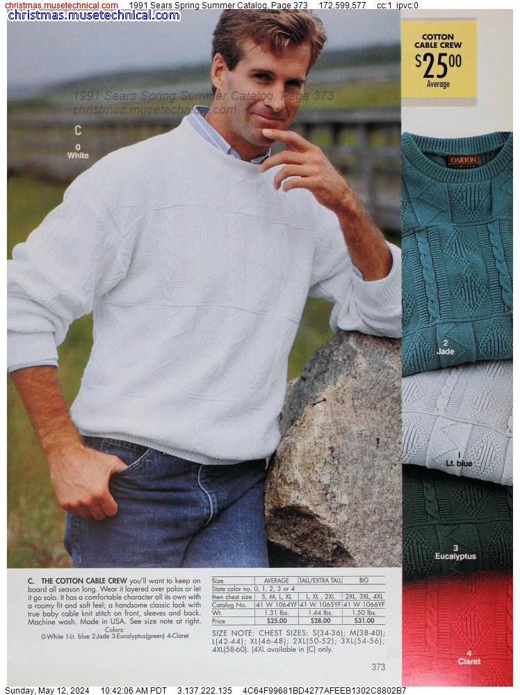 1991 Sears Spring Summer Catalog, Page 373