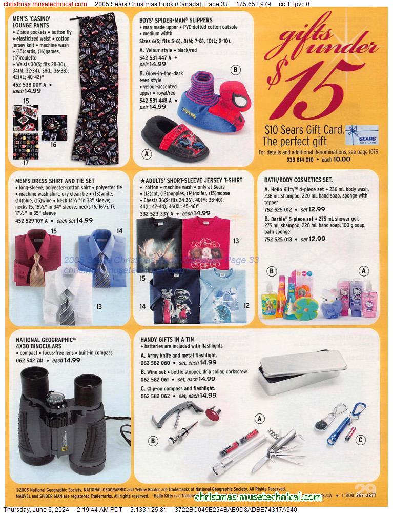 2005 Sears Christmas Book (Canada), Page 33