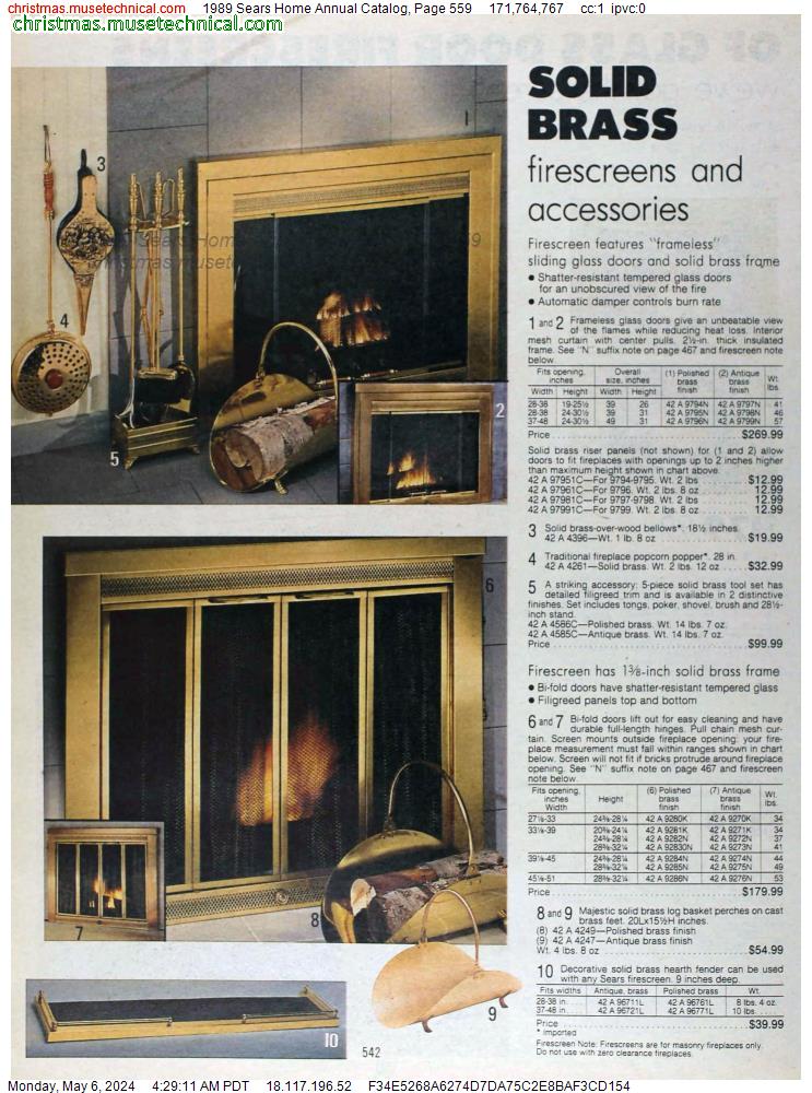1989 Sears Home Annual Catalog, Page 559