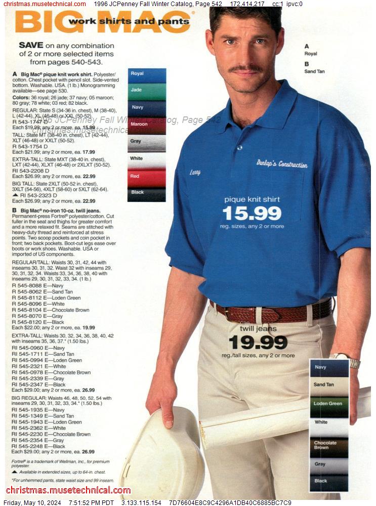1996 JCPenney Fall Winter Catalog, Page 542