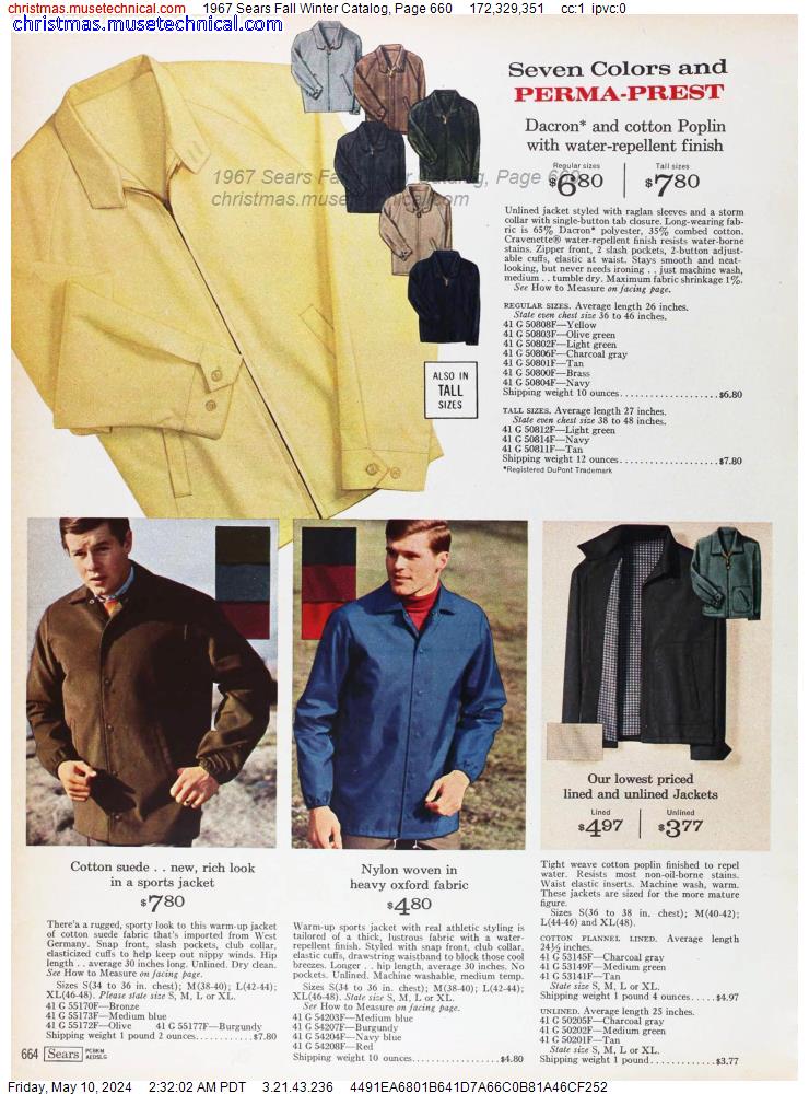 1967 Sears Fall Winter Catalog, Page 660