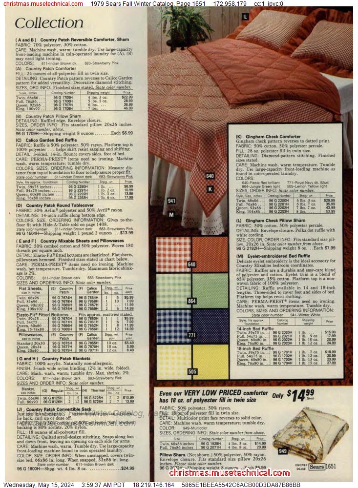 1979 Sears Fall Winter Catalog, Page 1651