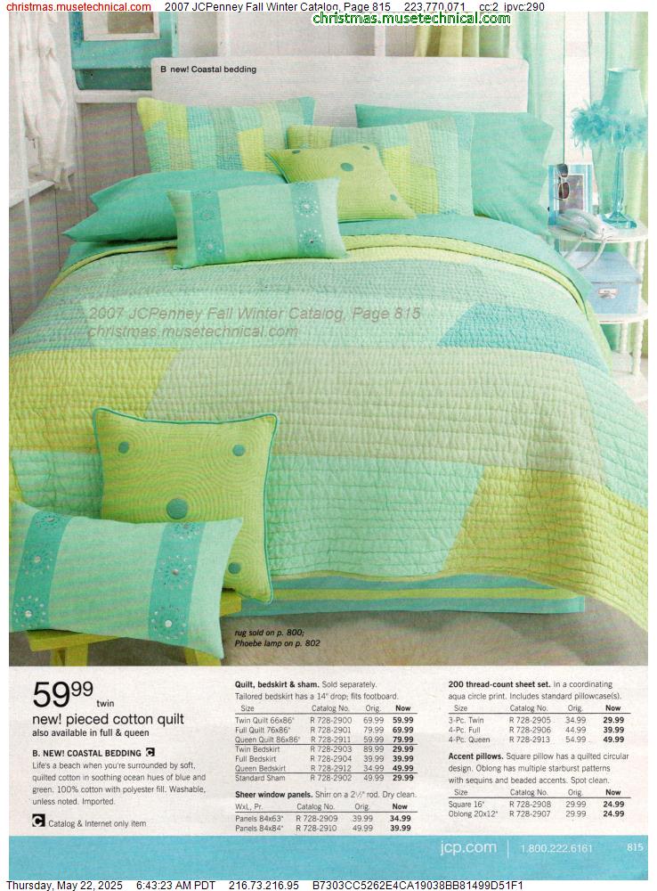 2007 JCPenney Fall Winter Catalog, Page 815