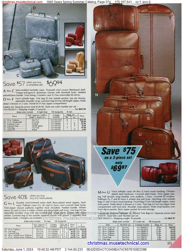 1985 Sears Spring Summer Catalog, Page 374