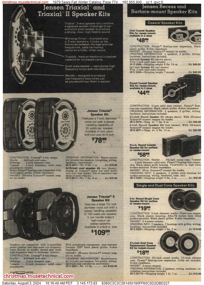 1979 Sears Fall Winter Catalog, Page 774