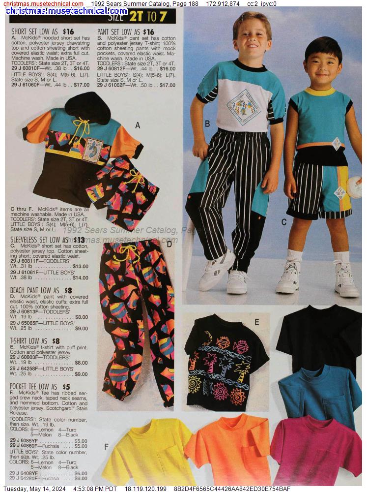 1992 Sears Summer Catalog, Page 188