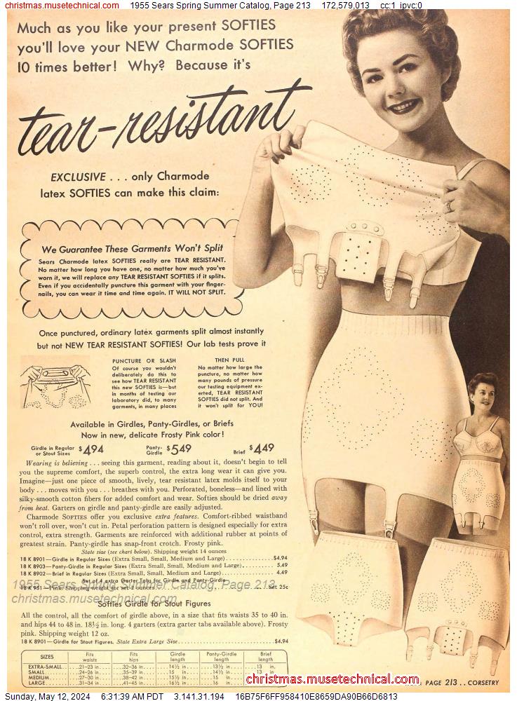 1955 Sears Spring Summer Catalog, Page 213