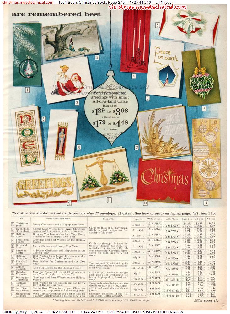 1961 Sears Christmas Book, Page 279
