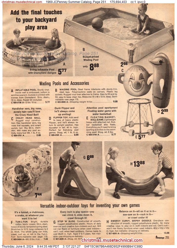 1969 JCPenney Summer Catalog, Page 251