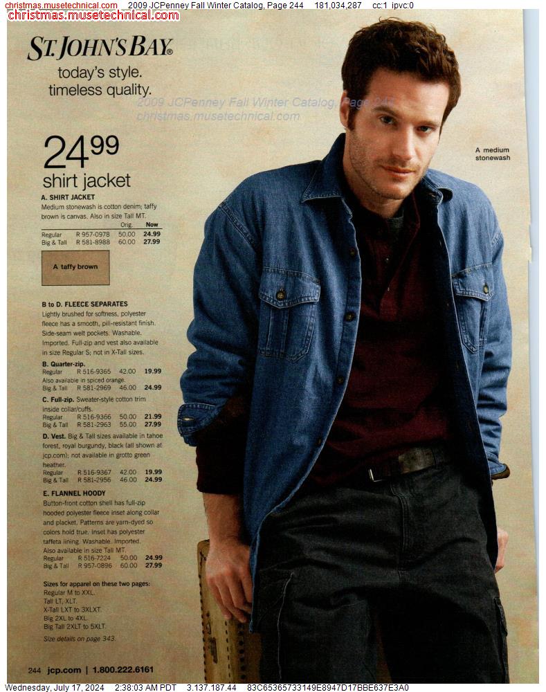 2009 JCPenney Fall Winter Catalog, Page 244