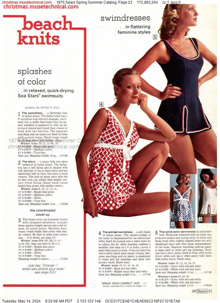 1975 Sears Spring Summer Catalog, Page 23