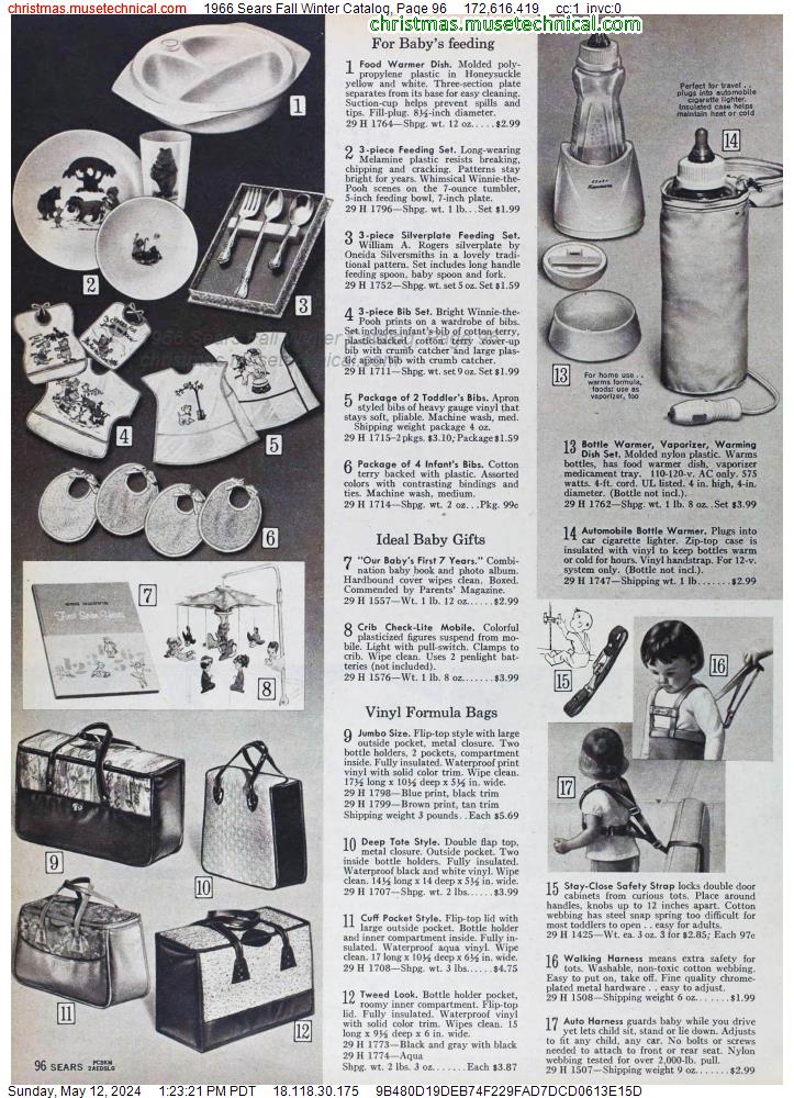 1966 Sears Fall Winter Catalog, Page 96